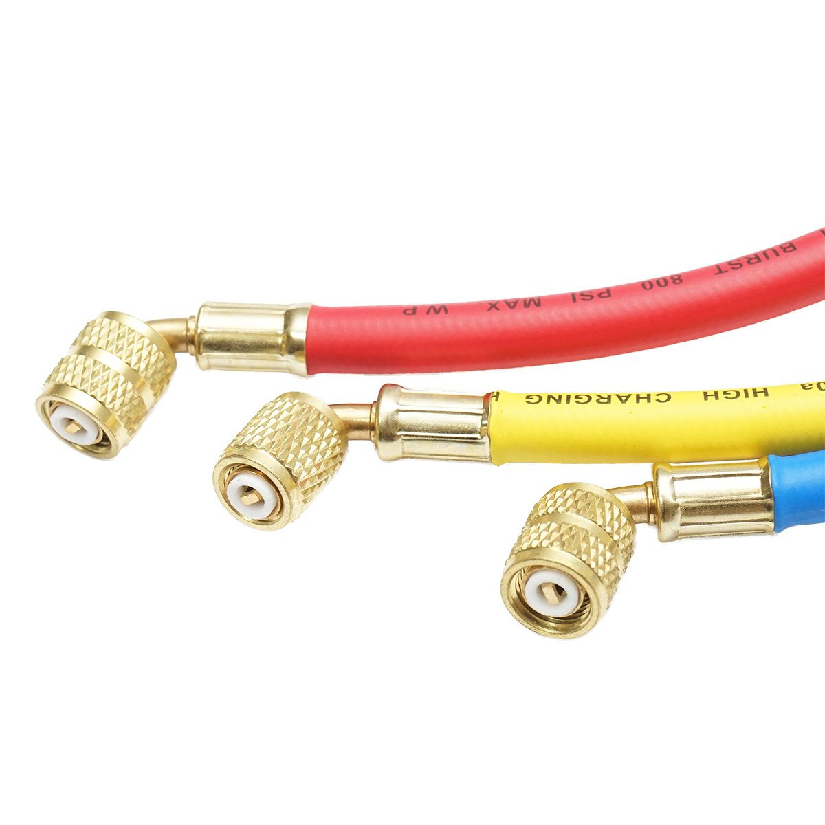Set furtun 90 cm 3 culori pentru incarcare freon R-410a